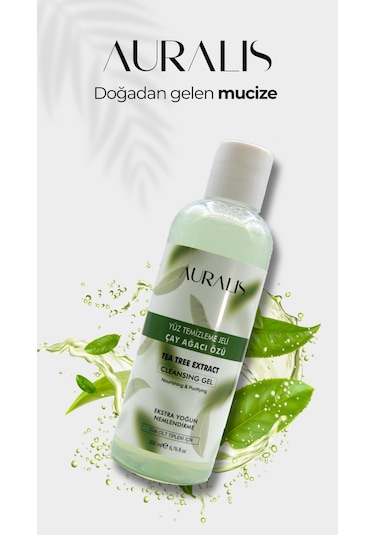Auralis Çay Ağacı Özlü Yüz Temizleme Jeli Arındırıcı Ve Dengeleyici 200 Ml
