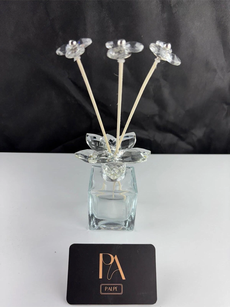 Kristal Koku Şişe Dekoratif Obje Biblo Süs Eşya Salon Aksesuar Tv Sehpa Masa Konsol Ofis Salon Dekor