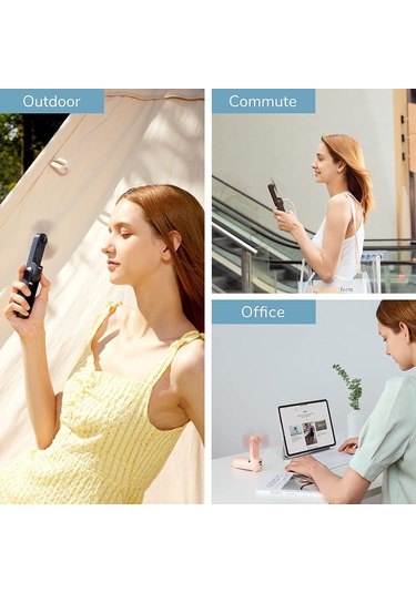 Fıy Taşınabilir Fan 2000 Mah El 3'ü 1 Arada Mini Fan Usb Şarj