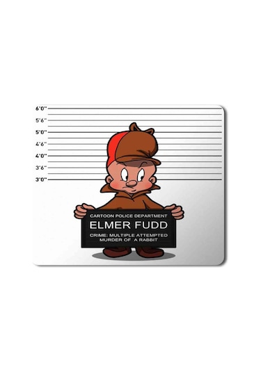 Habitual Offender Elmer Fudd Baskılı Mousepad Mouse Pad