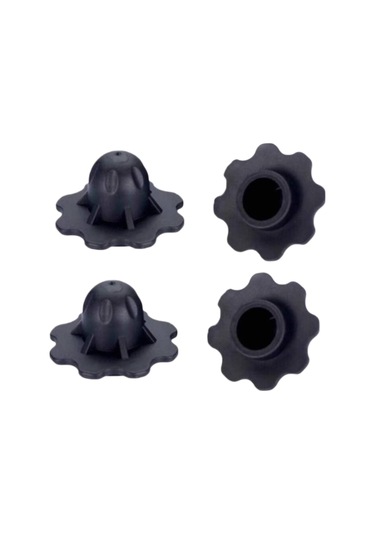 Suntek 4x Sandalye Bacak Kılıfları Ağır Boru-çapı-18mm Siyah