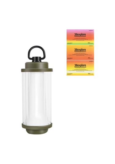 Mufunye Tek Işık - Dış Mekan Lambası, Asılı Taşınabilir Acil Durum Lambası - Zeytin Yeşili Çok Renkli