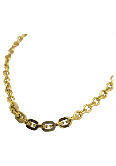 Çelik Zincir Kolye Beyaz