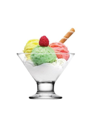 LAV Crema Cam Dondurma & Tatlı Kasesi 6'lı Küçük Boy 165 ml (Reçellik  )