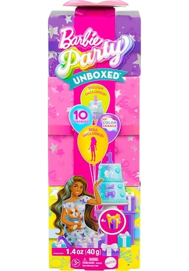 Barbie Party Unboxed Köpeğimin Doğum Günü Serisi Jfg72 Barbie