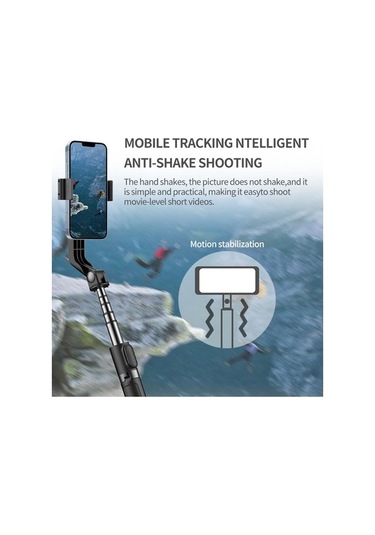 Createtech Smartphone Tripod El Gimbal Sabitleyici, 1-axis Özçekim Sopa