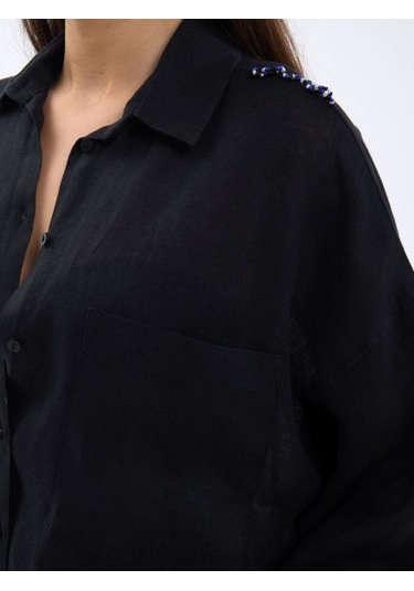 7399 Gömlek-siyah Si Yah