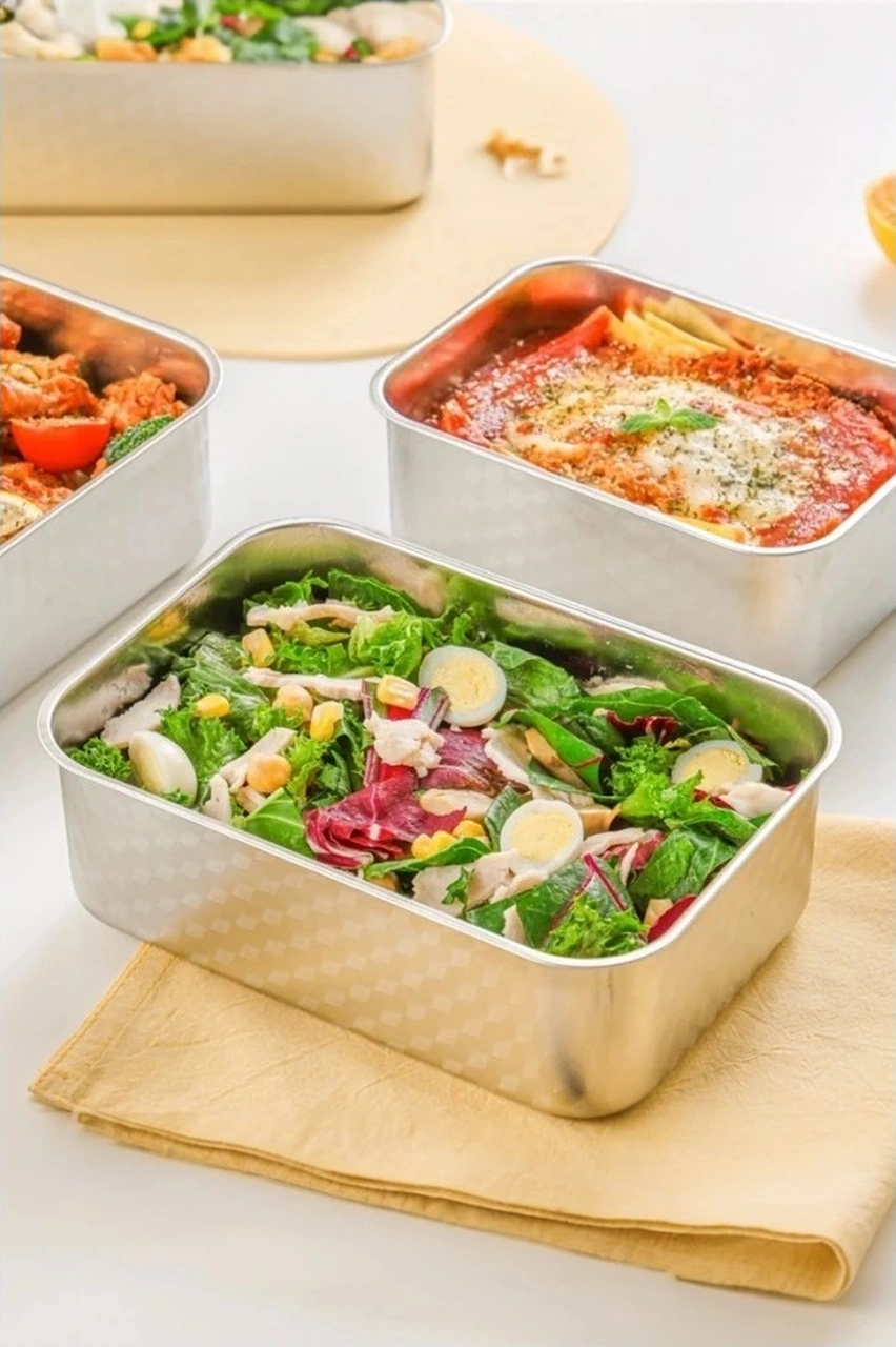 Perfect Seal Paslanmaz Çelik Saklama Kabı 4 Lü Set Çok Renkli