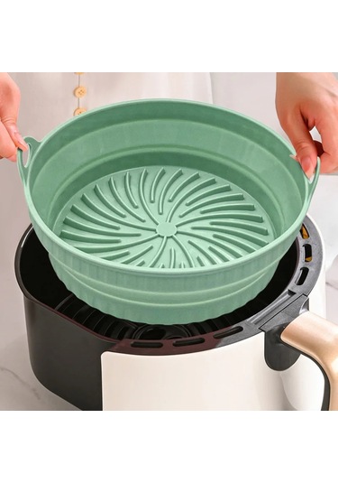 Katlanabilir Hava Fritözü Silikon Astar Yeniden Kullanılabilir