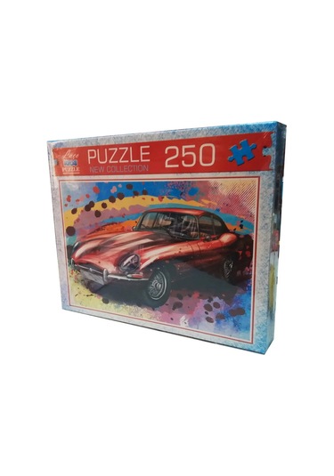 Quillingseti 250 Parça Kırmızı Jaguar Araba Puzzle Yapboz