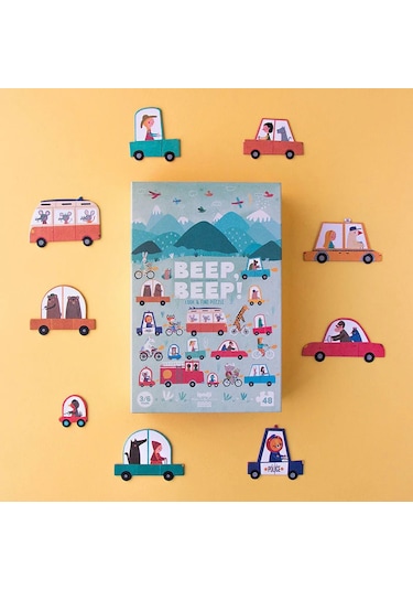 Londji Beep Beep Puzzle Ve Gözlem Oyunu Canlı Renkler