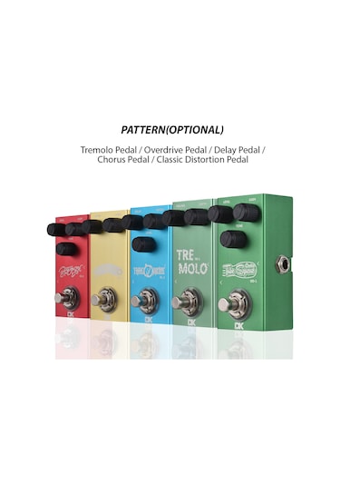 Xindoker Gitar Efekt Pedalı - Geleneksel Distorsiyon, Metal Kasa, 6.35mm Giriş/çıkış, Ton-kazanç-ses Seviyesi Kontrolü, Led Gösterge