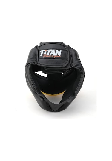 Yüz Korumalı Siyah Sarı Antreman Boks Kaskı Çok Renkli