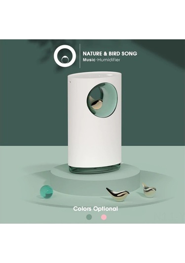 Yunboo Yeşil Ev Ofis Uçucu 400ml Usb Nemlendirici - Aromaterapi Fonsu, Orman Kuş Sesleri, Romantik Gece Lambası İle Uyku Kalitesini Artırır