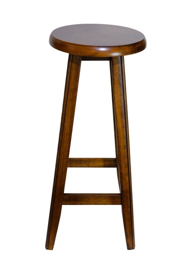 El Yapımı Doğal Ahşap Yuvarlak Tabure 60 Cm Şık Ve Dayanıklı Ceviz