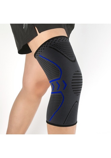 Yuntech01 Spor Dizlik - Esnek, Nefes Alabilir Ve Kaymayan Tekli Diz Koruyucu - Koşu, Bisiklet, Fitness İçin Mavi