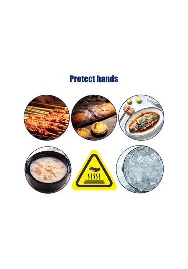 Leezsing Kırmızı Silikon-pamuk Fırın Eldiveni - 300 C Isı Dayanıklı, Kaymazsız, Ev Fırını Ve Mangal İçin Kırmızı