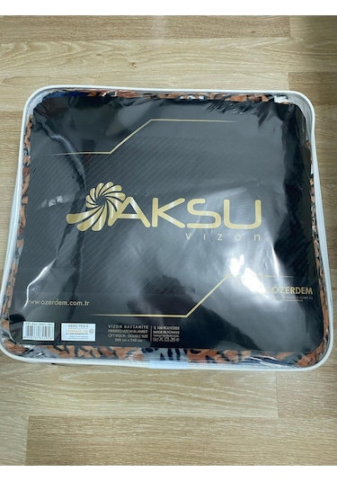 Aksu Tek Kişilik Battaniye Çantali Sari Sarı