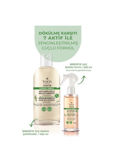 Yoon Dökülme Karşıtı Saç Bakım Suyu 200 ML + Şampuan 400 ML