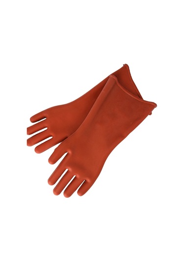 Geeroyoo 12kv Yüksek Gerilim Koruyucu Lastik Eldiven, Elektrikçi İçin Islaklık Ve Aşınma Dayanıklı, Elektrik Odaları Ve Güç Tesislerinde Kullanım