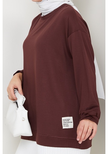 Arma Detay Piliseli Oysho Tunik 1627 - Acı Kahve Acı Kahverengi