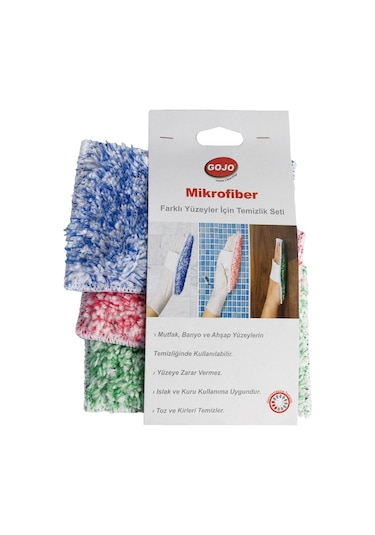 Gojo Mikrofiber Farklı Yüzeyler İçin Temizlik Seti