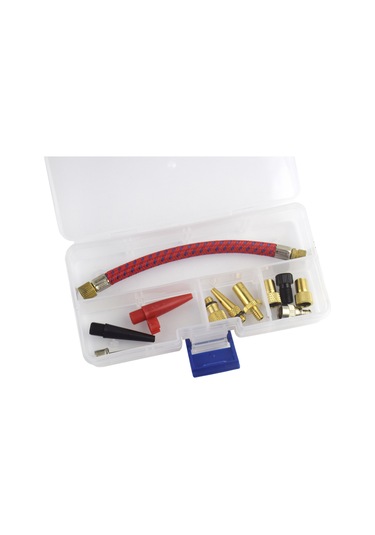 Symbee 11 Parça Flaş Balon, Bisiklet Lastiği, Top Şişirme Seti - Esnek Hortum, Çeşitli Bağlantılar Ve Taşınabilir Kutusu