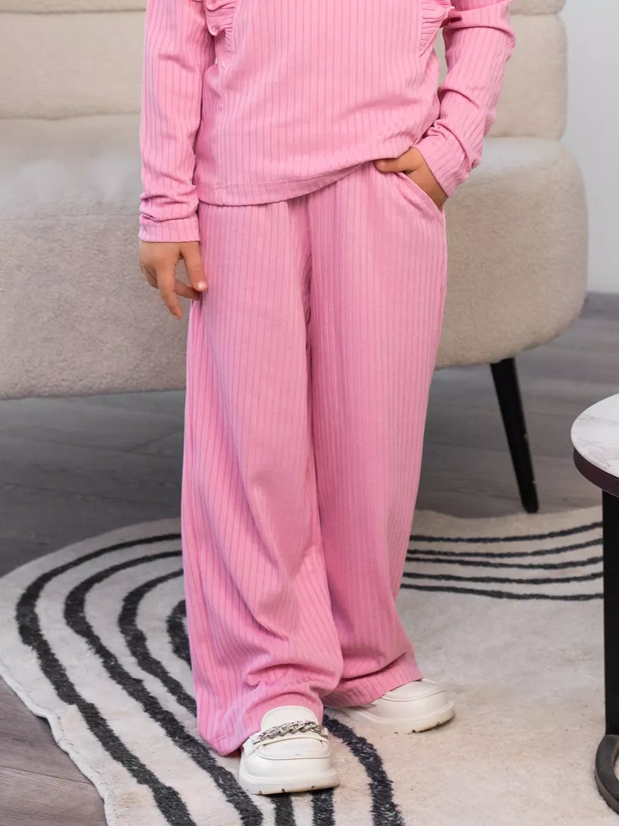 Nika Boo Şık Pantolon Takım Kıyafet Çift Seti 241287267 Pembe