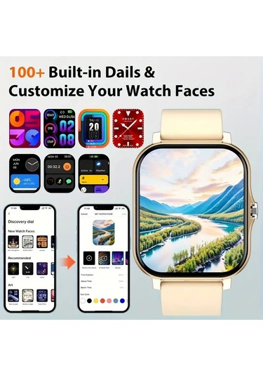 2024 Akıllı Saat 4.65cm Hd Ekran Renk Siyah