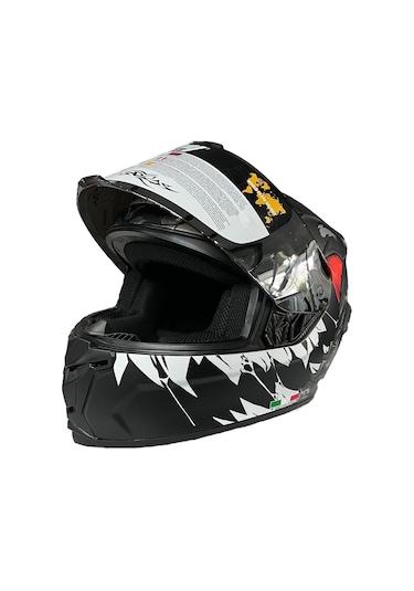 Sway 820 Monster Full Face Motosiklet Kaskı 63978 Gri