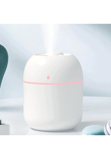 Taşınabilir Su Damlası Nemlendirici Usb Masaüstü Kapalı Hava Atomizasyon Nemlendirici Ev Dilsiz Büyük Sprey Nemlendirici Beyaz