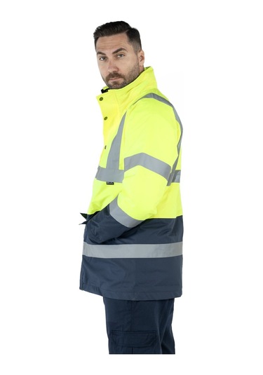 Çift Renkli Hi - Vis Kaban Sarı - Lacivert