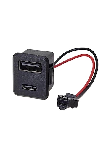 Ic-266t-4 Pano Tip Kare Type-c + Usb Şarj Soketi