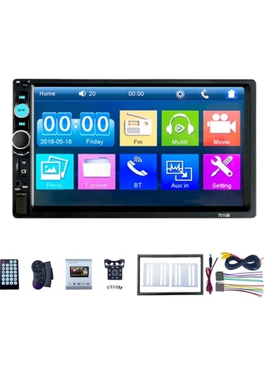 7 İnç Araba Multimedya Merkezi Kontrol Radyosu, Eller Serbest Aramaları/cep Telefonu Bağlantısını Destekler, Çift Din 2din