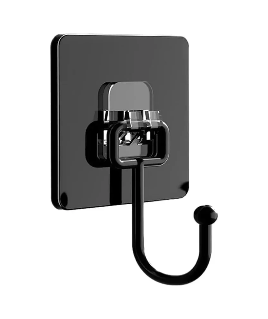 Kosona Banyo Mutfak Sıcak Tutucu, Siyah 10 Adet, 6.7x6.7 Cm, Delme Yok, Su Geçirmez, Pvc + Metal, 24 Saat Kurulum