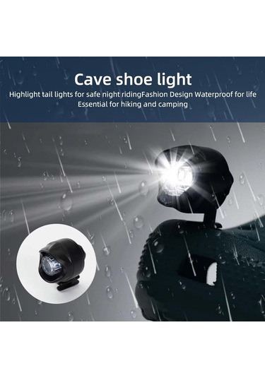 Qingmipy 2 Adet 3 Modlu Su Geçirmez Ayakkabı Led Işığı - Gece Koşusu Ve Yürüyüş İçin Güvenli Aydınlatma Beyaz