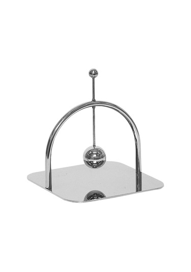 Homyl Kağıt Peçetelik Kare Peçete Standı Dispenser Masası Gümüş