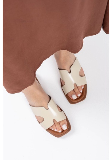 Kocadal Kocadal Fergei Bej Hakiki Deri Terlik Muhtelif