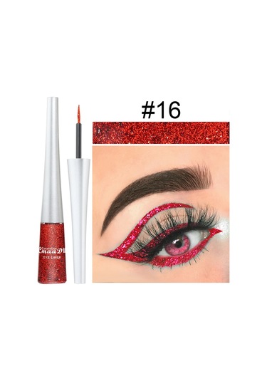 1 Adet Renkli Eyeliner Uzun Ömürlü Su Geçirmez Solmayan, Başlangıç Dostu Sahne 16 Tam Boyut Dark Topaz