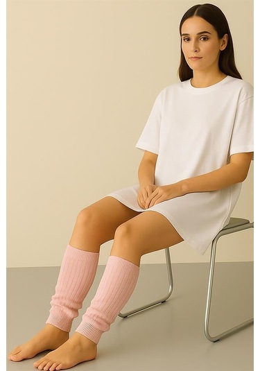 2 Adet Basic Kalın Pamuk Karışımlı Tozluk Pudra