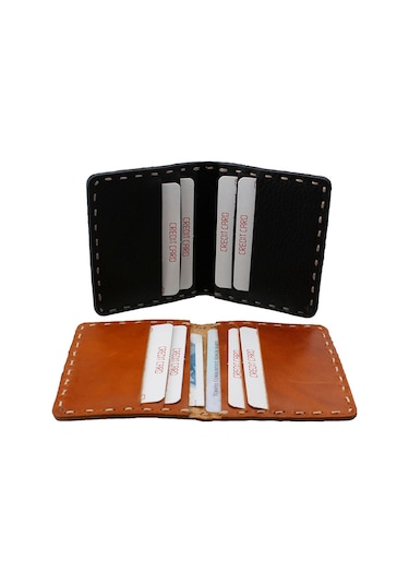 Clk Bizoon % 100 Hakiki Deri Dm Leather Minimal Cüzdan Kartlık 3011