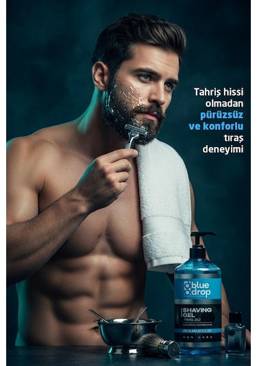 Ostwint Blue Drop Premium Sakal Tıraş Jeli 1 L