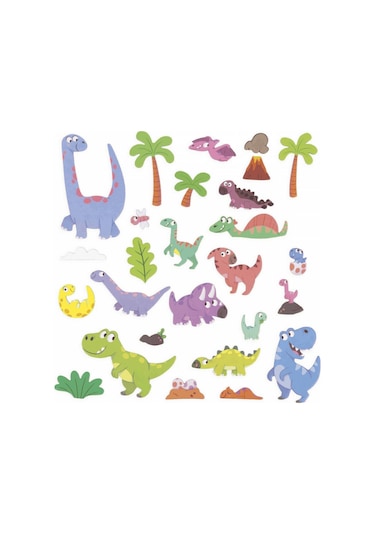 Janod Mıknatıslı Oyun Kitabı - Dinozorlar
