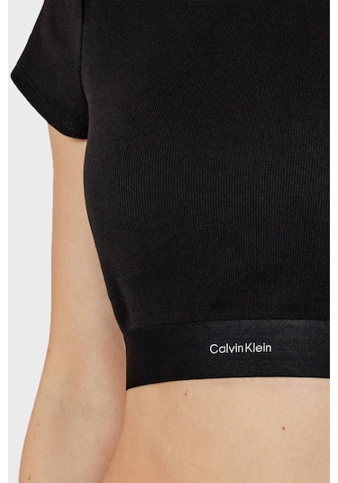 Calvin Klein Bayan Top Lv00qs7349 Ub1 Siyah Siyah