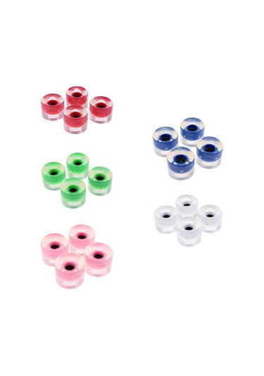 Homyl 4 Adet 60mm Light Up Kaykay Longboard Koyu-mavi Koyu Mavi Çok Renkli