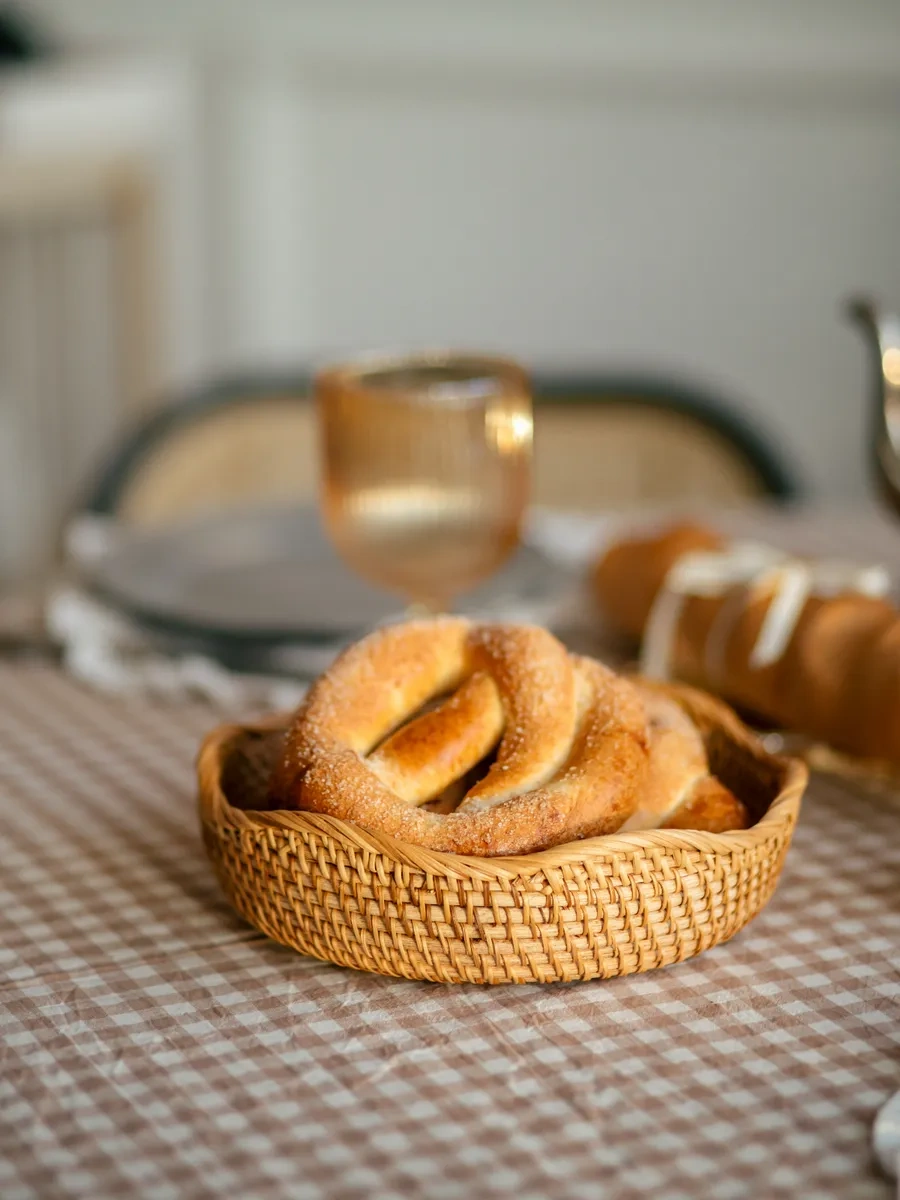 Home Lovers Meyve Ve Küçük Eşyalar İçin Örgülü Saklama Sepeti 280676390 Kahverengi