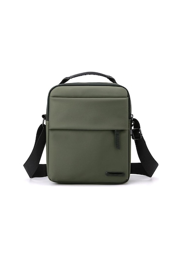 Haki Çapraz Kol Taşıma Faturası Omuz Çantası Su Geçirmez Rahat Basit Omuz Çantası Trendy Erkek Çantası Haki