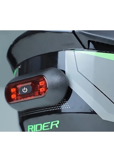 Gece Sürüşü Için Led Motosiklet Ve Bisiklet Kaskı Fren Lambası