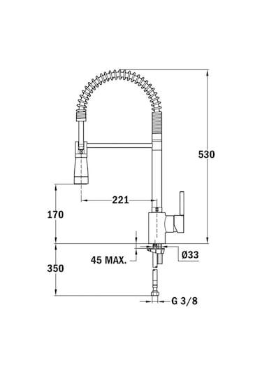 Teka Ark 939 Kuğu Esnek 360 Dönebilen Mutfak Bataryası Krom 239391200