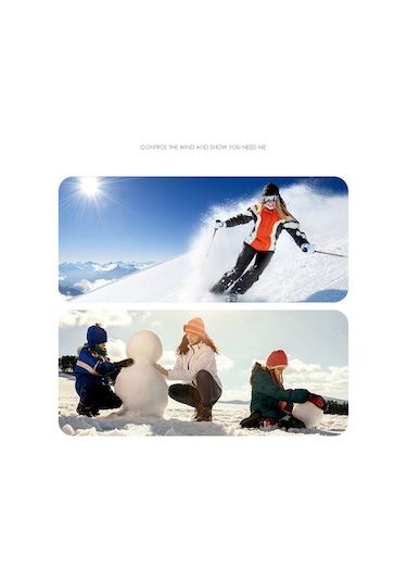 Golovejoy Sk15 1 Çift Kış Kayak Eldivenleri Su Geçirmez Polar Astarlı Dokunmatik Ekran Anti Kayıp Toka